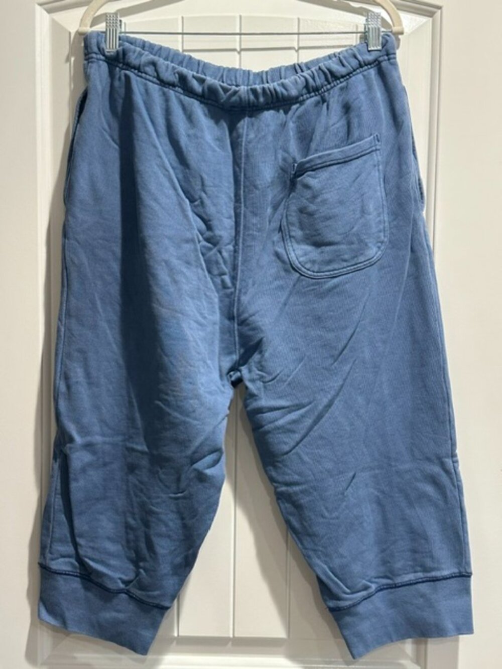 EUC Free People Best of Cropped Joggers Blue size- LARGE - Picture 5 of 5